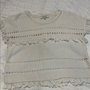 Madewell Cream Knit Top